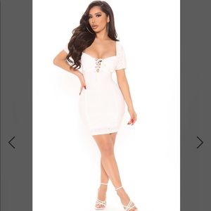 Fashion nova  Embroidered Mini Dress
